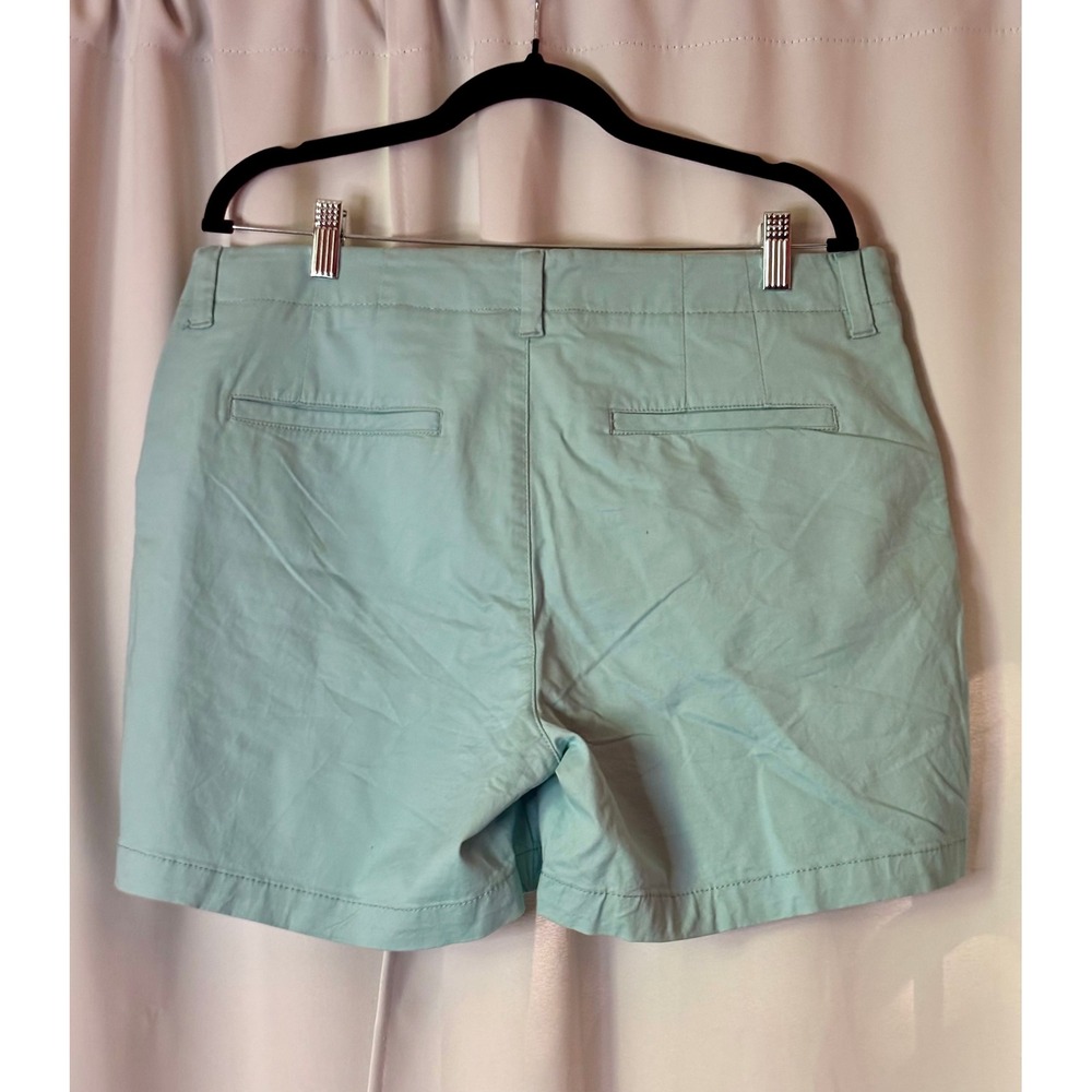 NWT Lee Women Mint Green Walk Shorts Regular Fit Mid Rise Size 16 Medium 4622038 - Picture 4 of 6